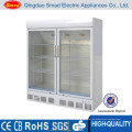 Doppeltüren hohe Qualität aufrecht Eis Kühlschrank